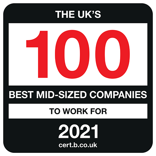 Top 100 mid-size companies to work for image