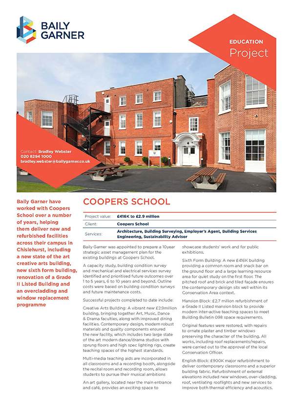 Coopers School Project