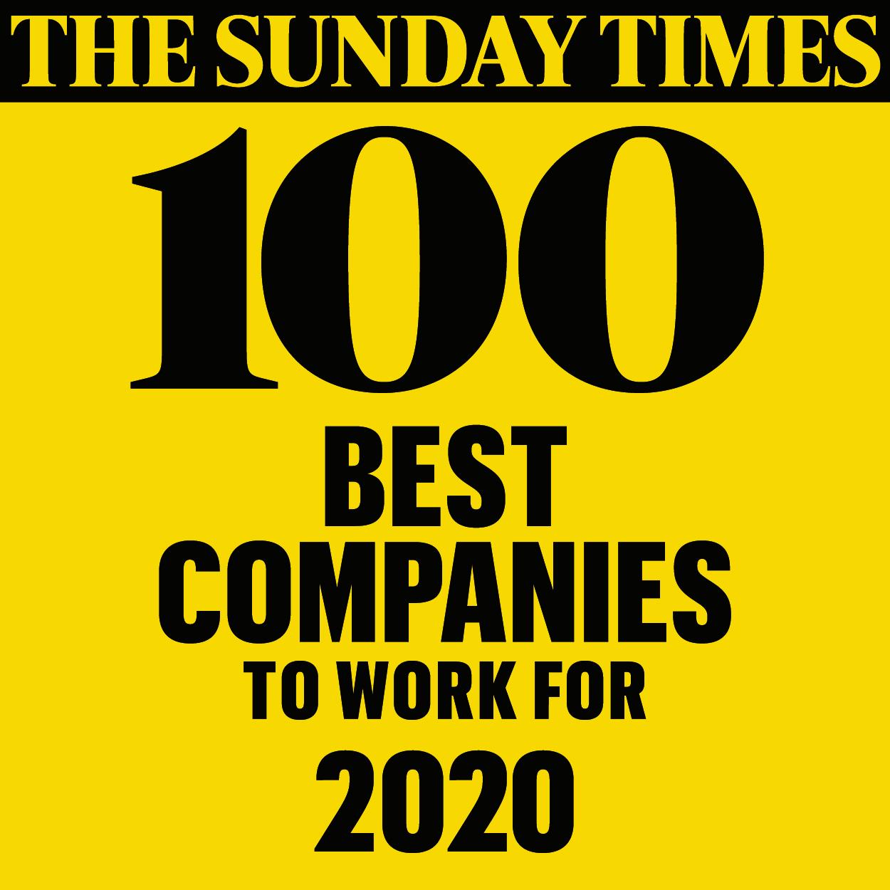 Sunday Times Best 100 Companies to work for logo